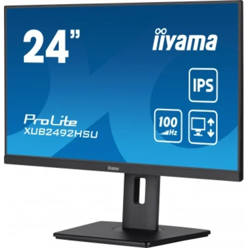 Монитор Iiyama 23.8" ProLite XUB2492HSU-B6 черный IPS LED 0.4ms 16:9 HDMI M/M матовая HAS Piv 250cd