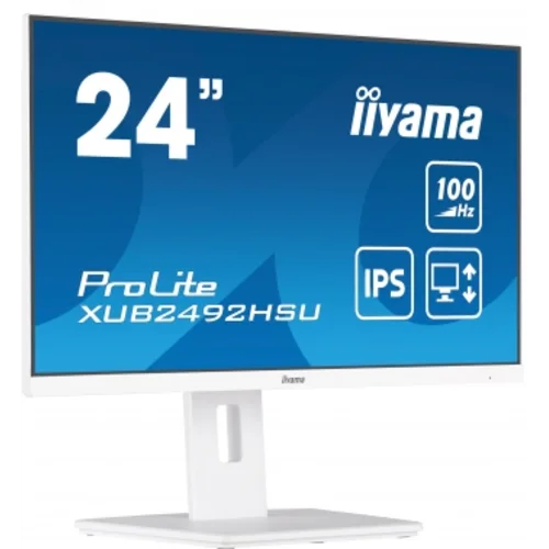 Монитор Iiyama 23.8" ProLite XUB2492HSU-W6 белый IPS LED 0.4ms 16:9 HDMI M/M матовая HAS Piv 250cd 1