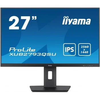 Монитор Iiyama 27" ProLite XUB2793QSU-B7 черный IPS LED 1ms 16:9 HDMI M/M матовая HAS Piv 1300:1 300