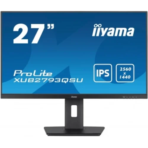 Монитор Iiyama 27" ProLite XUB2793QSU-B7 черный IPS LED 1ms 16:9 HDMI M/M матовая HAS Piv 1300:1 300
