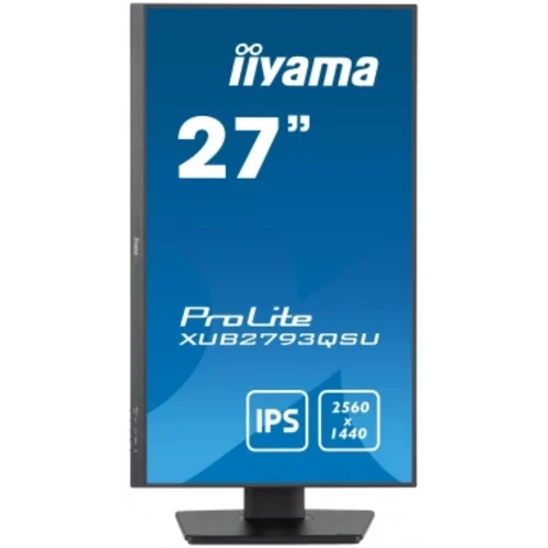 Монитор Iiyama 27" ProLite XUB2793QSU-B7 черный IPS LED 1ms 16:9 HDMI M/M матовая HAS Piv 1300:1 300