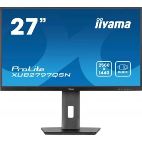 Монитор Iiyama 27" ProLite XUB2797QSN-B2 черный IPS LED 16:9 HDMI M/M матовая HAS Piv 1300:1 300cd 1