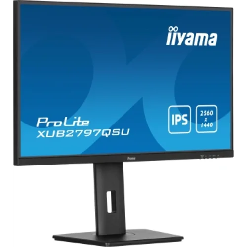 Монитор Iiyama 27" ProLite XUB2797QSU-B2 черный IPS LED 1ms 16:9 HDMI M/M матовая HAS Piv 1300:1 300