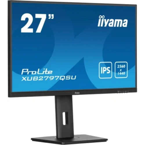 Монитор Iiyama 27" ProLite XUB2797QSU-B2 черный IPS LED 1ms 16:9 HDMI M/M матовая HAS Piv 1300:1 300