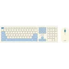 Клавиатура + мышь Acer OCC205 клав:белый/голубой мышь:белый/голубой USB беспроводная slim Multimedia