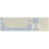 Клавиатура + мышь Acer OCC205 клав:белый/голубой мышь:белый/голубой USB беспроводная slim Multimedia