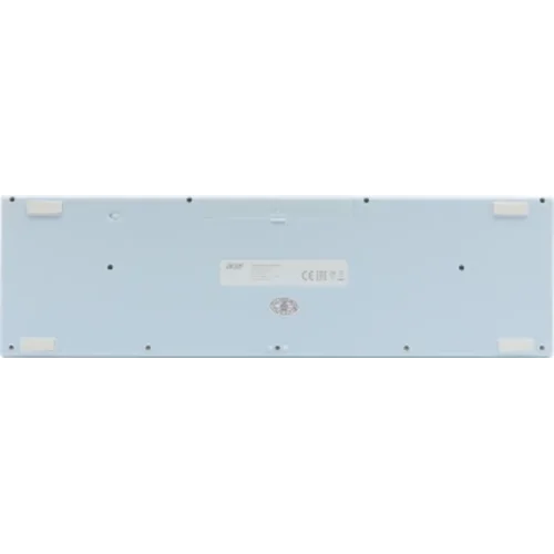 Клавиатура + мышь Acer OCC205 клав:белый/голубой мышь:белый/голубой USB беспроводная slim Multimedia