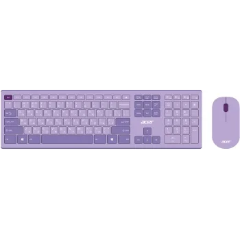 Клавиатура + мышь Acer OCC205 клав:фиолетовый мышь:фиолетовый USB беспроводная slim Multimedia