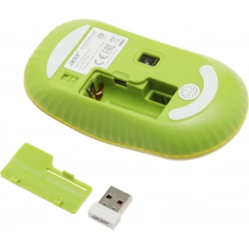 Клавиатура + мышь Acer OCC205 клав:зеленый/желтый мышь:зеленый/желтый USB беспроводная slim