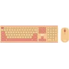 Клавиатура + мышь Acer OCC205 клав:розовый/бежевый мышь:розовый/бежевый USB беспроводная slim