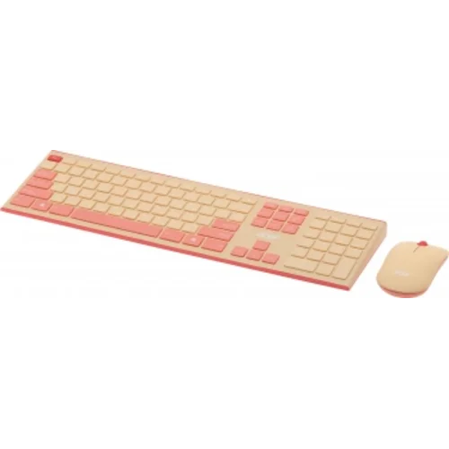 Клавиатура + мышь Acer OCC205 клав:розовый/бежевый мышь:розовый/бежевый USB беспроводная slim