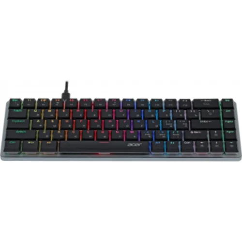 Клавиатура Acer OKW302 механическая серебристый USB for gamer LED (ZL.KBDCC.01C)