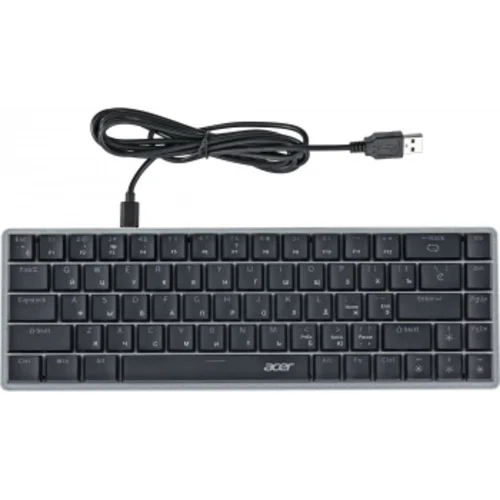 Клавиатура Acer OKW302 механическая серебристый USB for gamer LED (ZL.KBDCC.01C)