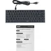 Клавиатура Acer OKW302 механическая серебристый USB for gamer LED (ZL.KBDCC.01C)