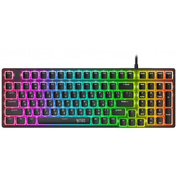 Клавиатура Acer Nitro OKW303 механическая черный/серый USB Multimedia for gamer LED (ZL.KBDCC.01D)