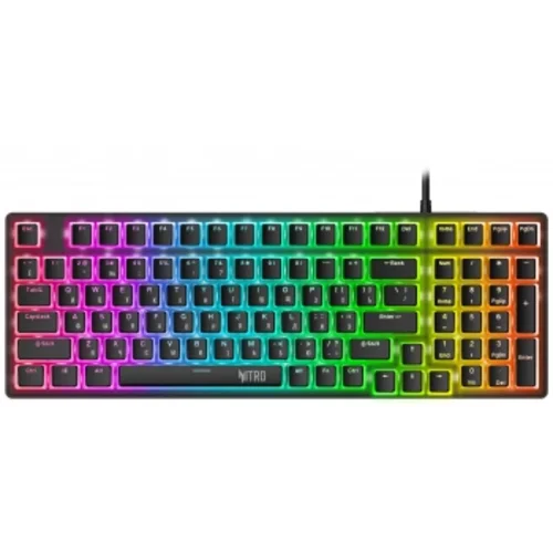 Клавиатура Acer Nitro OKW303 механическая черный/серый USB Multimedia for gamer LED (ZL.KBDCC.01D)