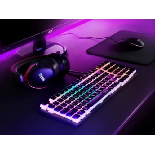 Клавиатура Acer Nitro OKW303 механическая черный/серый USB Multimedia for gamer LED (ZL.KBDCC.01D)