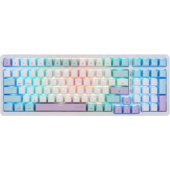 Клавиатура Acer OKW304 механическая белый USB Multimedia for gamer LED (ZL.KBDCC.01V)