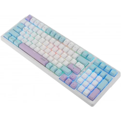 Клавиатура Acer OKW304 механическая белый USB Multimedia for gamer LED (ZL.KBDCC.01V)