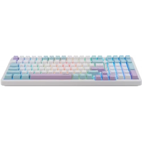 Клавиатура Acer OKW304 механическая белый USB Multimedia for gamer LED (ZL.KBDCC.01V)