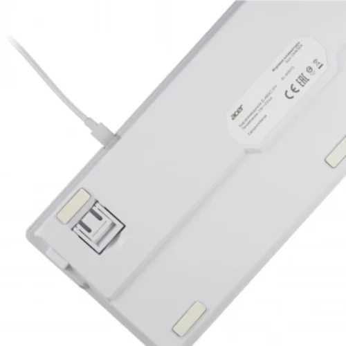 Клавиатура Acer OKW304 механическая белый USB Multimedia for gamer LED (ZL.KBDCC.01V)