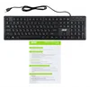 Клавиатура Acer OKW020 черный USB slim
