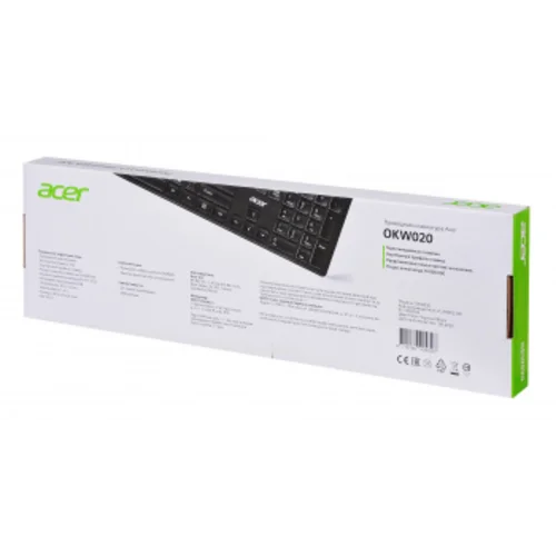 Клавиатура Acer OKW020 черный USB slim