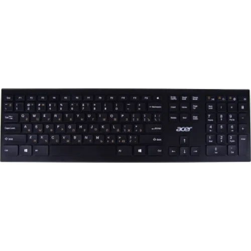 Клавиатура Acer OKR010 черный USB беспроводная slim Multimedia (ZL.KBDEE.003)