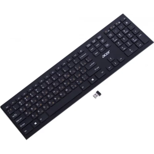Клавиатура Acer OKR010 черный USB беспроводная slim Multimedia (ZL.KBDEE.003)