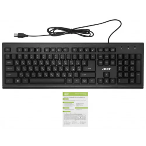 Клавиатура Acer OKW120 черный USB (ZL.KBDEE.006)