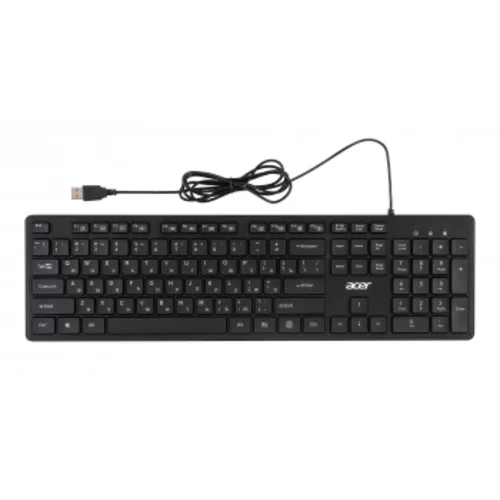 Клавиатура Acer OKW122 черный USB Multimedia (ZL.KBDEE.00C)