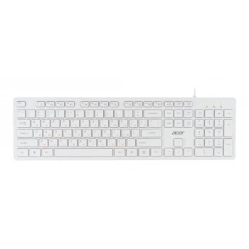 Клавиатура Acer OKW123 белый USB (ZL.KBDEE.00D)