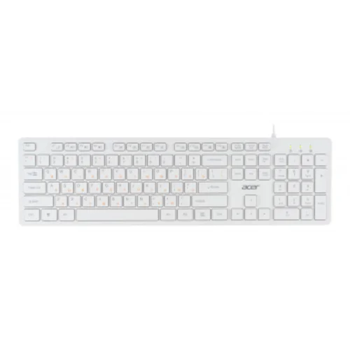 Клавиатура Acer OKW123 белый USB (ZL.KBDEE.00D)