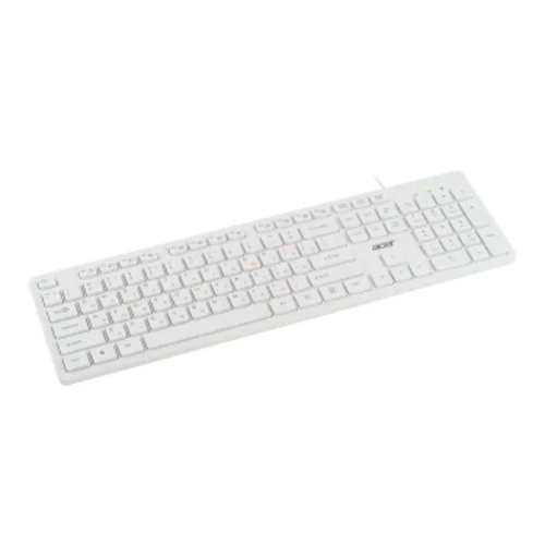 Клавиатура Acer OKW123 белый USB (ZL.KBDEE.00D)
