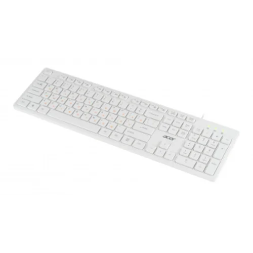 Клавиатура Acer OKW123 белый USB (ZL.KBDEE.00D)