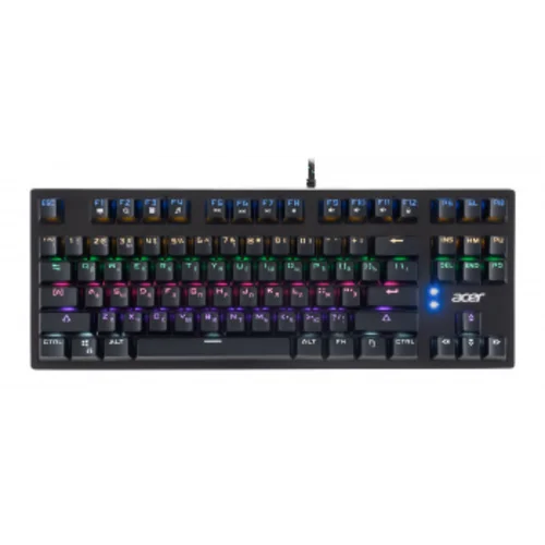 Клавиатура Acer OKW126 механическая черный USB for gamer LED (ZL.KBDEE.00G)