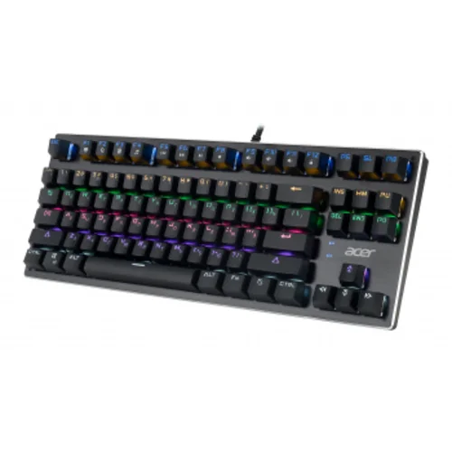 Клавиатура Acer OKW126 механическая черный USB for gamer LED (ZL.KBDEE.00G)