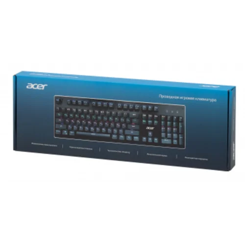 Клавиатура Acer OKW127 механическая черный USB for gamer LED (ZL.KBDEE.00H)