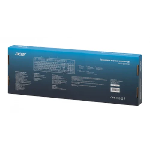 Клавиатура Acer OKW127 механическая черный USB for gamer LED (ZL.KBDEE.00H)