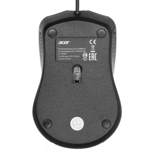 Мышь Acer OMW010 черный оптическая (1200dpi) USB (3but)