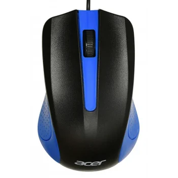 Мышь Acer OMW011 черный/синий оптическая (1200dpi) USB (3but)
