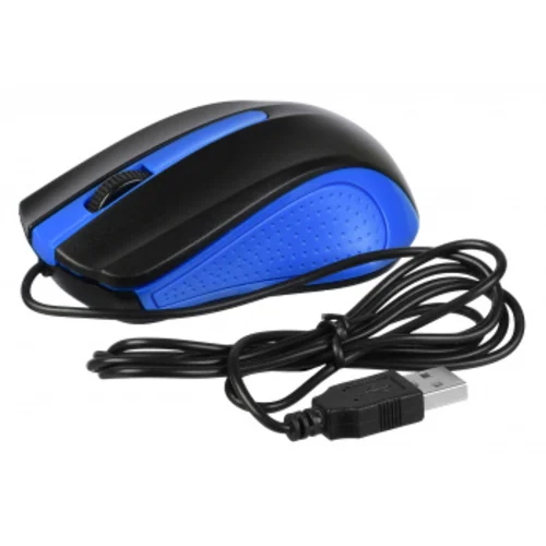 Мышь Acer OMW011 черный/синий оптическая (1200dpi) USB (3but)