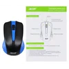 Мышь Acer OMW011 черный/синий оптическая (1200dpi) USB (3but)