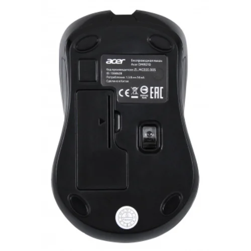 Мышь Acer OMR010 черный оптическая (1200dpi) беспроводная USB (3but)
