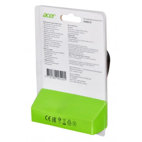 Мышь Acer OMR010 черный оптическая (1200dpi) беспроводная USB (3but)