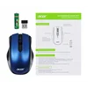 Мышь Acer OMR031 черный/синий оптическая (1600dpi) беспроводная USB (3but)