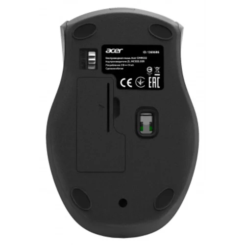 Мышь Acer OMR032 черный/красный оптическая (1600dpi) беспроводная USB (3but)