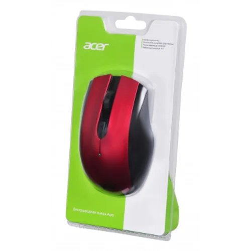 Мышь Acer OMR032 черный/красный оптическая (1600dpi) беспроводная USB (3but)
