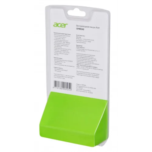 Мышь Acer OMR040 черный оптическая (1600dpi) беспроводная USB (6but)