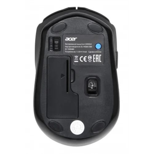 Мышь Acer OMR050 черный оптическая (1600dpi) беспроводная BT/Radio USB (6but)